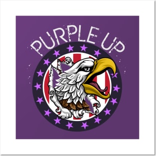 Purple Up Military Child Purple-Up Eagle for Military Kids Posters and Art